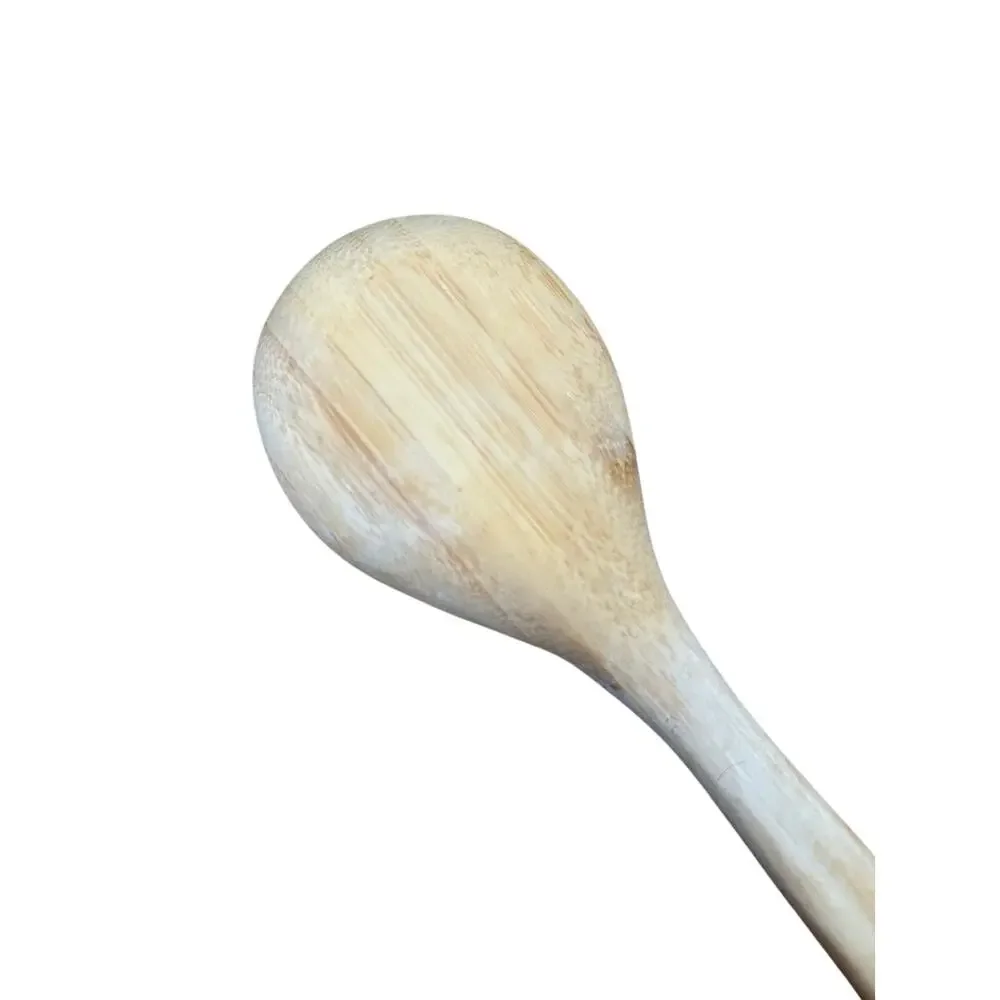 Cambridge Fiesta Bamboo Silicone Handle Yellow Spoon Utensil
